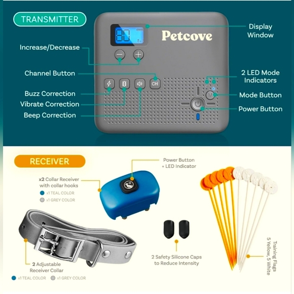 Wireless Dog Fence System & Remote Training Collar - Picture 5 of 10